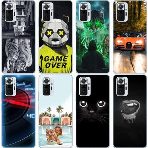Back Soft Silicone Phone Covers for Redmi Note 10 Mobile Phone Cases for Redmi Note 10 Pro Bags