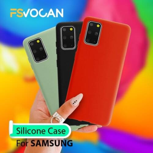 Soft Silicone TPU Phone Case For Samsung Galaxy A40 A50 A51 A71 S10 S20 Plus Slim Thin Plastic Coque Black Green Red Cover Capa