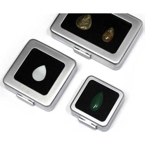 Small Loose Diamond or Gem Stone Display Metal Box Case Storage Container Jewelry Stones Holder Gemstone Organizer SN1253