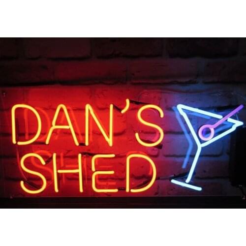 Neon Sign For shed cup real Glass Tubes Commercial Home cocktail Lamps resterant light advertise custom DESIGN Handmade light
