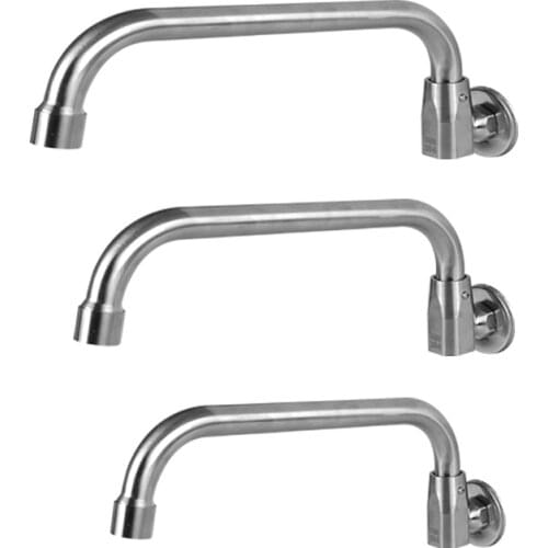 304 Stainless Steel Semi-automatic Swing Hotel Kitchen Stove Faucet