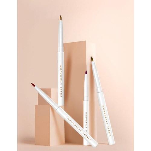 QIBEST 2 in 1 Matte Pearlescent Non Smudge Eye Shadow Pen Eyeliner Cosmetic Waterproof Makeup Eyeliner Pencil Makeup Tool
