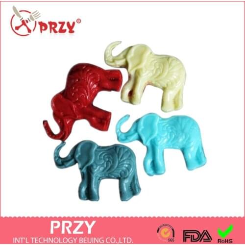 Elephant Modelling Chocolate Silicone Mold Fondant Cake Decoration Tools Mold Moulds Silicone Rubber PRZY Eco-friendly 001