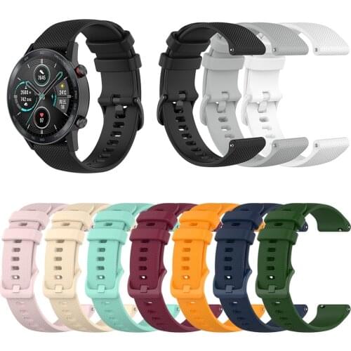 Silicone Watch Band For HONOR MagicWatch 2 46mm 42mm Wrist Strap Watchband for HONOR Magic Bracelet Replaceable accessories