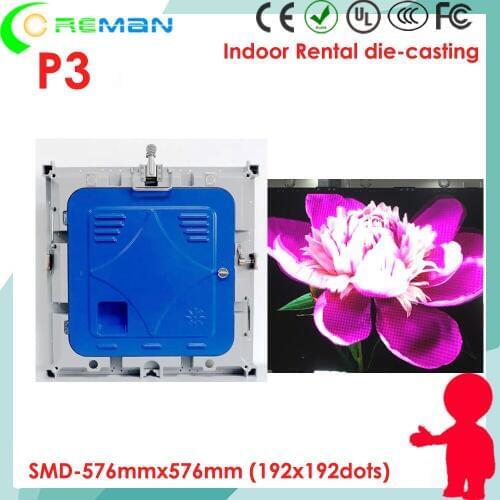 Big discount led matrix full color display P3 192x192 die cast cabinet alumium alloy , pixel pitch 3mm 2mm indoor led tv panel