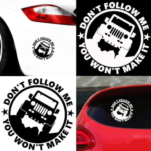 Funny Letters Car-Styling Off-road Vehicle Reflective Decals Sticker Decoration