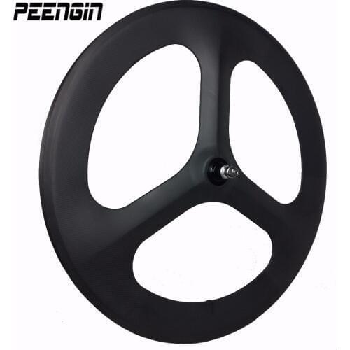 Carbon tri spoke wheels OEM decals front 700C road bike rear wheel bicycle 3 spokes fixed gear track cycling clincher wheelsets
