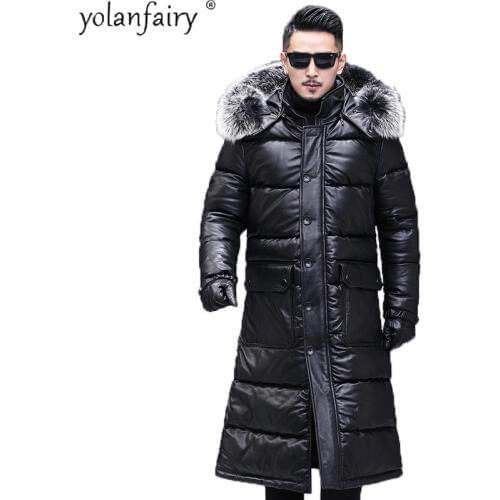 YOLANFAIRY Men's Long Down Jackets