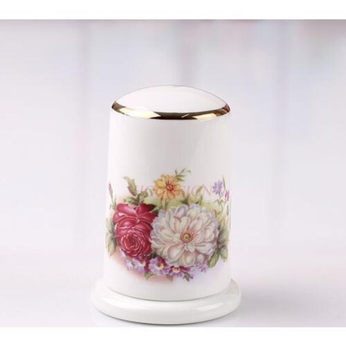 Tangshan Bone China Toothpick Ceramic Toothpick Jar Can Be Equipped With Tableware Phnom Penh Peony Sale