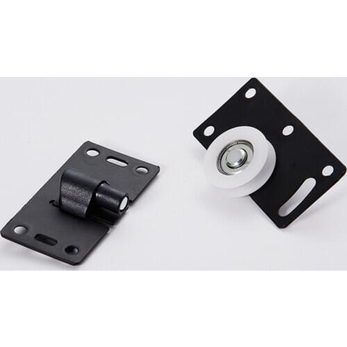 1 Set Stainless Steel Cabinet Sliding Door Roller Wardrobe Wood Door Pulley Nylon Wheel Furniture Hardware Accessories