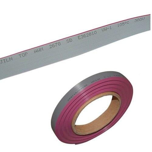 1Meter 0.635mm Pitch Flat Ribbon Cable Wire For 1.27mm FC IDC Box Header Connector 6P 8P 10P 12P 14P 16P 18P 20P