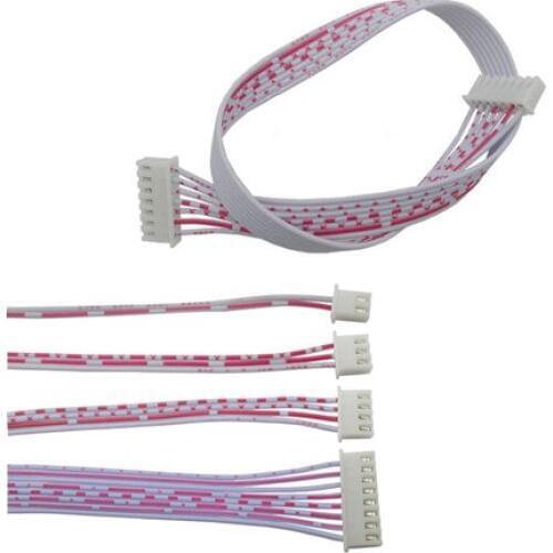 100Pcs 10cm 2P/3P/4P Double XH2.54 Header AWG26 Red White Wire Cable