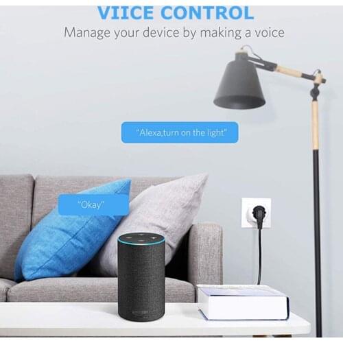16A Tuya Smart Plug WiFi UK Plug Smart Home AC 100-240V Wifi Socket Outlet Works with Alexa Google Home Smart Life APP Tuya App
