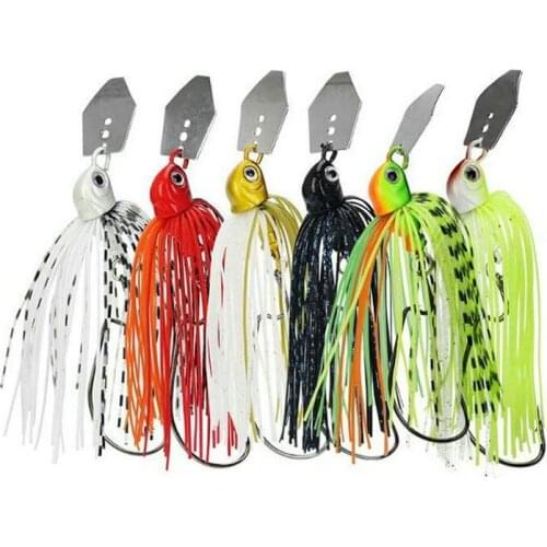 2pcs Chatterbait Fishing Lures 2021 Weights14-17g Fishing Tackle Spinnerbait Fishing Accessories Isca Artificial Pike Fish Bait