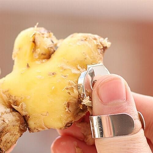 3Pcs Stainless Steel Slicer Cutter Chestnut Ginger Garlic Skin Remover Peeler