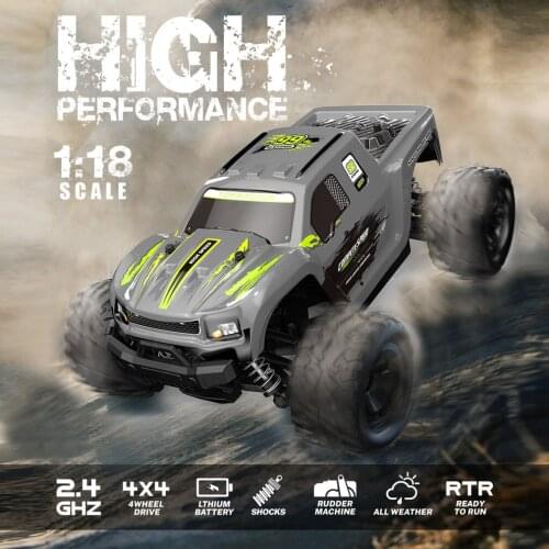 36km/h RC Cars 2.4G 1:18 Full-Scale 4WD High Speed Remote Control Bigfoot Monster Off-Road Racing Vehicle For Children Adults