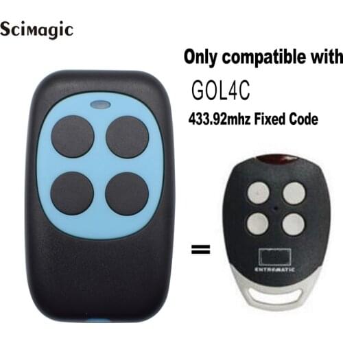 5pcs For DITEC GOL4C Fixed Code Gate Remote Control BIXLS2 BIXLP2 GOL4 BIXLG4 Rolling Code Transmitter 433MHz Garage Command