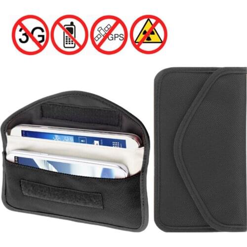 50pcs/lot 6 inch Colorful Anti-Radiation RF Signal Blocker Jammer Shield Case Pouch Bag for iPhone Samsung