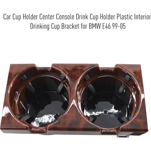 Car Cup Holder Center Console Drink Cup Holder Box Interior Drinking Cup Bracket Carbon Fiber Style for BMW 3 Series E46 99-05