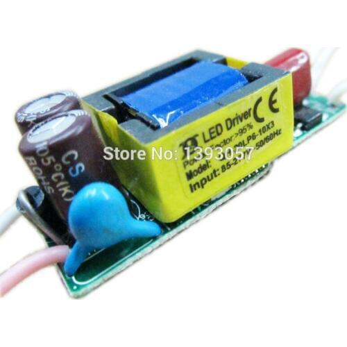 10pcs 6-10x3w Constant Current Led Driver, 85-277V 600ma 6x3w 8x3w 9x3w 10x3w 20W Power Supply For LED Lamp light Transformer