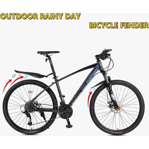 Mountain Bike Mudguard Bicycle Mudguard Highway Car Mud Remover Quick Release Mudguard Rainy Days Necessary Cycling Accessories