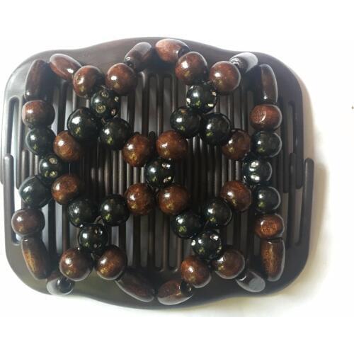 Wooden black pattern Magic Hair Combs double hair combs Free shipping 12 pcs/lot