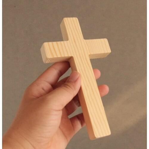 Cross Wood Crafts Gifts Wall Hanging Church Decoration Wooden Crosses For Wall Jezus Christus Jesus Christ Crosses Crucifix Wall