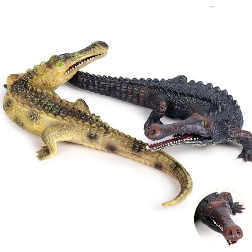 2 Style Simulation Sarcosuchus Animal Figure Collectible Toys Crocodile Action Figures Kids Plastic Cement Toys