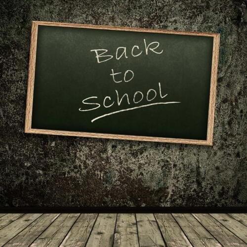 Retro wall blackboard vinyl backdrops for photography custom wood floor baby photo background back to school theme backdrop