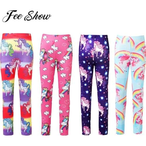 2021 New Girls Leggings Kids Girls Clothes Cute Cartoon Printed Trousers Children Leggings For Girls Casual Pants 3-10 Years