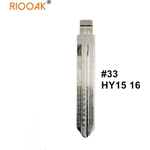 5pcs HY15 16 #33 2 In 1 Lishi Key Blade Uncut Metal Shearing Teeth Blank Engraved Line Blade for Hyundai/Kia K2