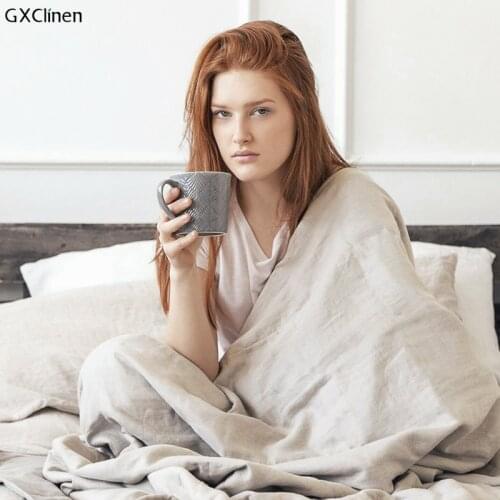 Flax Duvet Cover Original Linen Solid Bedding Set Queen King Bed Set Comforter Quilt Cover Bedspread Organic Fabric Bedding 1PC