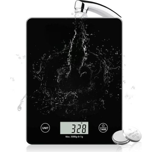 Ataller Multifunction Digital Kitchen Food Scale Perfect For Cooking Baking Waterproof Tempered Glass Measures in Grams Ounces