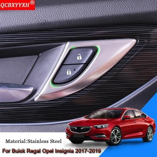 Car Door Unlock Panel Stickers Sequins Car Accessories For Buick Regal Opel Insignia 2017-2019 Holden Commodore (ZB) 2018 2019