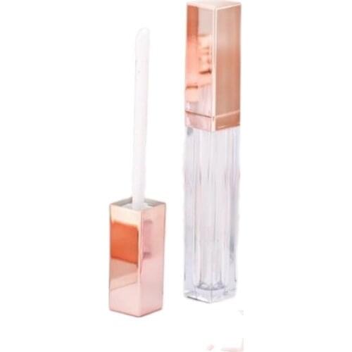 New 5ml Empty Lipgloss Bottle Square Tube 25 DIY Lip Gloss Container Transprent Refillable Bottles Empty Lipgloss Bottle