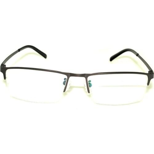 Retro Reading Glasses Rectangular Black Metal Frame Optical Eyeglasses for Men Women Ultralight Business+1+1.5 +2 +2.5+3 +3.5 +4