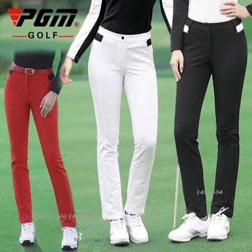 2020 New Style Elastic Waist Lady Trousers Casual Autumn Spring Golf Tennis Baseball Sportswear Long Pants Slim Fit Fast Dry PGM