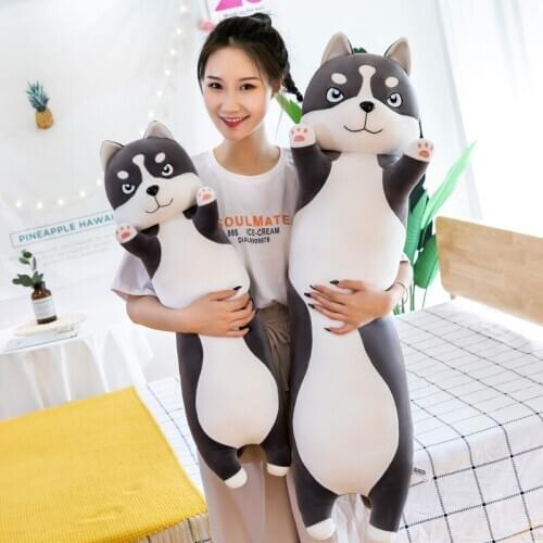 Husky Dog Plush Toy Soft Stuffed Animal Pillow Long for Birthday Gifts Cushion Doll Gift For Children