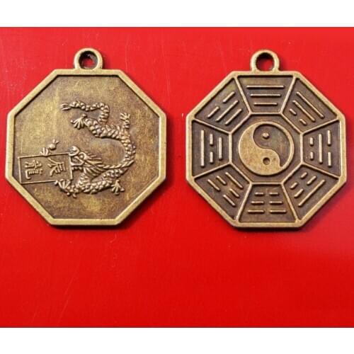 Chinese Zodiac Tai Chi Pakua Feng Shui Pendants Dragon Horse Monkey OX Rooster Pig Rat Sheep Snake Rabbit Dog