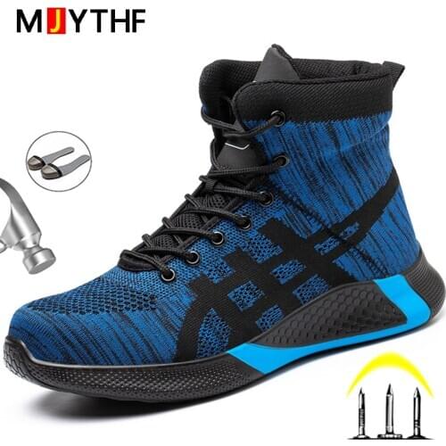 Work Safety Boots Men Winter Boots Indestructible Safety Shoes Men Steel Toe Shoes Puncture Proof Work Sneakers Male Work Boots