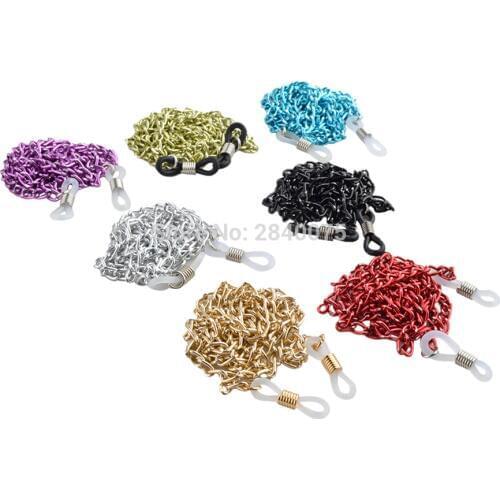 Retail 1piece Eyeglass colourful Aluminum metal Chain Reading Glasses Cord accessories