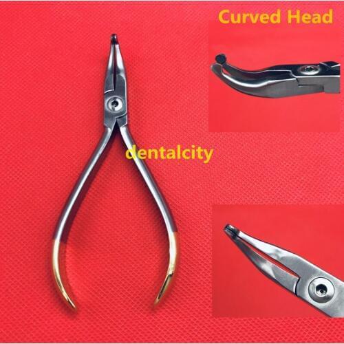 2019 New Dental Orthodontic Forceps Straight/Curved Head pliers Archwire Clamp Forceps Orthodontic Forceps