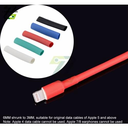 Heat Shrink Tubing Insulation Shrinkable Tube Assortment Electronic Polyolefin Cable Sleeve For Data Line Repair 0.64*0.64*6cm