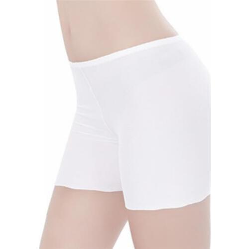 Safety Pants Underwear Ice Silk Seamless Plain Push Up Hip Shorts Free Size Women Safety Short Pants Solid Color
