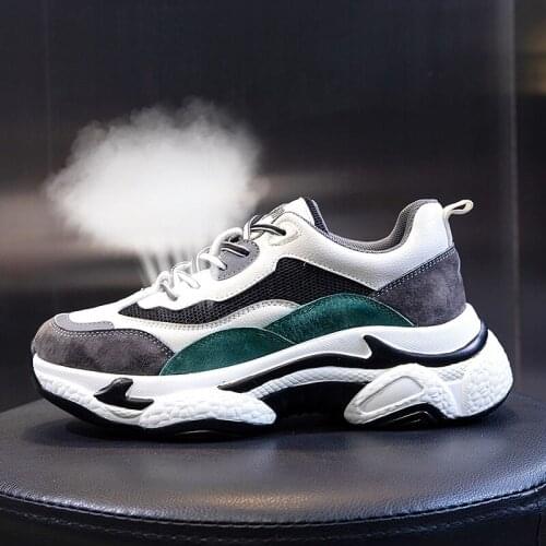 Women sneakers platform shoes woman fashion shoes sneakers women 2021 Genuine Leather Lace-up