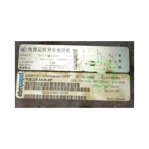 1pc fan new K2E225-AA26-09 6SY7000-0AB28 K2E190-AB77-09 K2E190-RA26-01 freeship