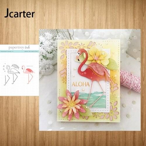 2021 New Arrival Metal Cutting Dies Flamingo Animal Craft Handmade Knife Mould Blade Punch Stencils Dies Cut Scrapbooking Model