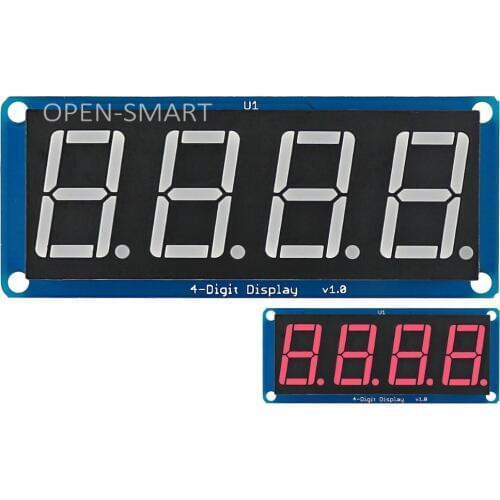0.56" Red LED 4-Digit Display Module 4 bits digital tube led display with Decimal Point for Arduino / RPi / AVR / ARM