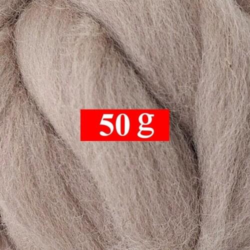 50g Merino Wool Roving for Needle Felting Kit, 100% Pure Felting Wool, Soft, Delicate, Can Touch the Skin (Color 04)