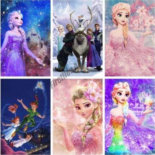 5D Square Diamond Painting Cartoon Peter Pan Embroidery Cross Stitch Kits Diamond Mosaic Crafts Birthday Gifts Children Decor